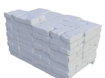 Ultra realistic Bricks Scan Low-poly 3D model