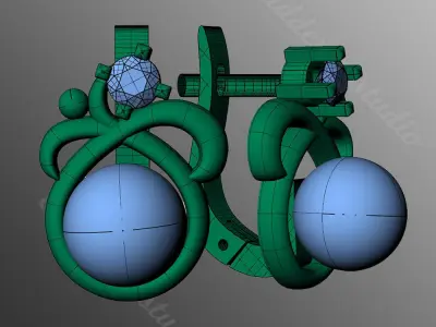 Earrings od107 3D print model