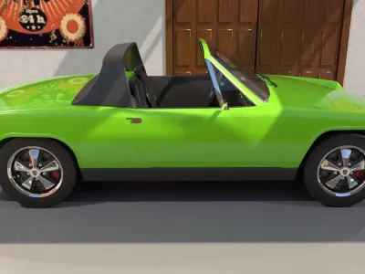 Porsche-Volkswagen 914 3D model