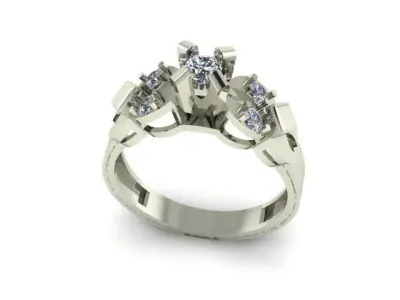 wedding ring 3D print model