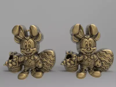mickey mouse easter decor  3D print model