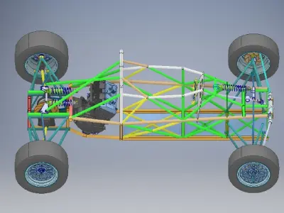 Off Road Vehicle Chassis 3D model