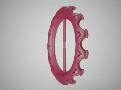 Arrow Pattern Buckle 3D print model