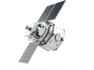 Realistic Satellite Model Pack Low-poly 3D model