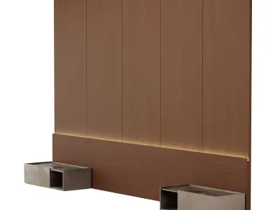 Wood Wall panel 3D model