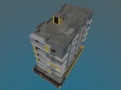 Modern Indian Apartment 01 Low-poly 3D model