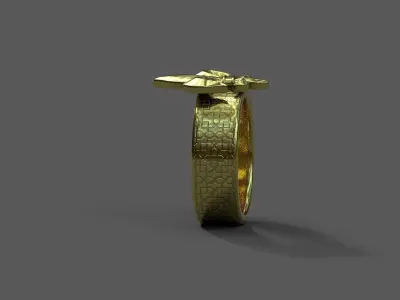 High-Quality 3D Ring Model Low-poly 3D model 3