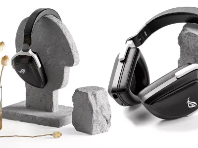 Asus ROG Delta S Headphone Decorative Set 3D Model 3D model