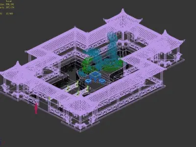 gAME Yun Yun Xuan - Cloister 32 3D model