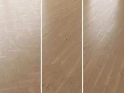  Parquet Oak Natural Brushed set 6 3D model