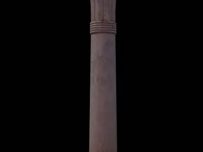 Ancient Egyptian Palm Column 3D model