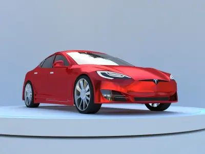 Tesla model s car 3D model