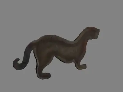 Tiger Talisman - A symbol of power Low-poly 3D model