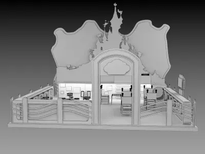 Booth Exhibition Stand a210 3D model