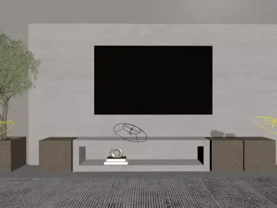 Modern Living Room 3D model