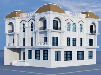 Residential Building -classical 3D model