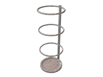 Modern Design Umbrella Stand v1 004 Low-poly 3D model