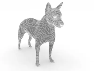 cute dog 3D model