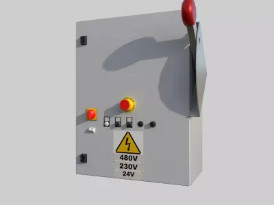 Power Box Low-poly 3D model