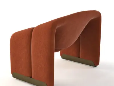 Pierre Paulin f-598 chair 3D model