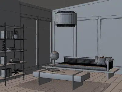 Woodlands view 3D model