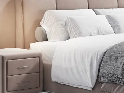 Evory Modern bed 3D model