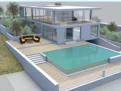 modern family House 3D model