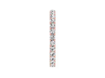 Round Diamond Women Wedding Band 3dm STL OBJ FBX Render Details 3D print model purchase