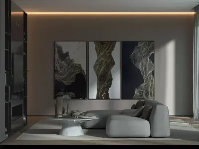 Simple interior design Free 3D model