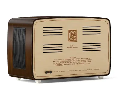 Antique Radio 3D model