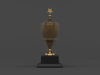 Trophy Cup Collection 3D model buy