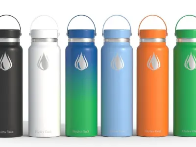HydroSquad Bottles Collection Low-poly 3D model