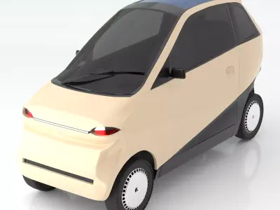 Vayve Mobility EVA Champagne Gold 3D model