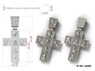 Cross G0309 3D print model