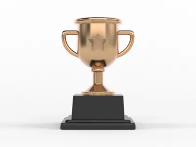 Trophy Cups 3D model 7