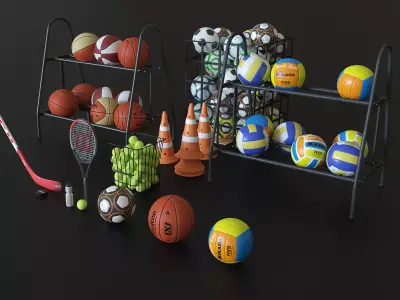 Sports equipment Hq 3D model