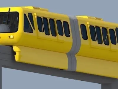 Monorail Train 3D model