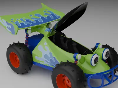Toy Story RC Car Low-poly 3D model