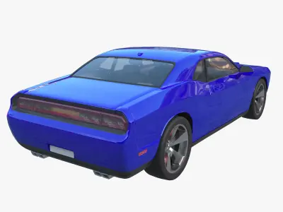 Muscle car 3D model purchase