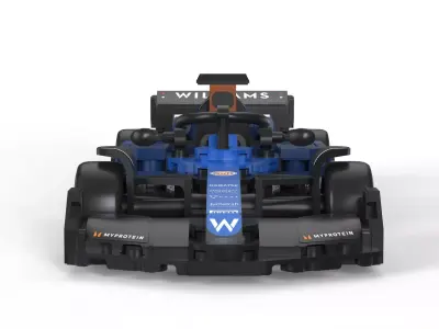 F1 Race Car Toy Low-poly 3D model