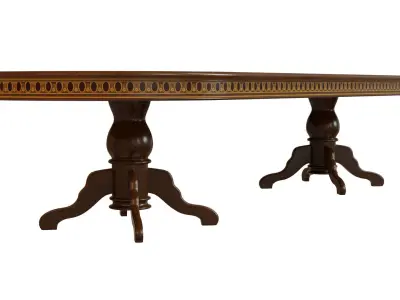 Wooden table with veneers 3500 3D model