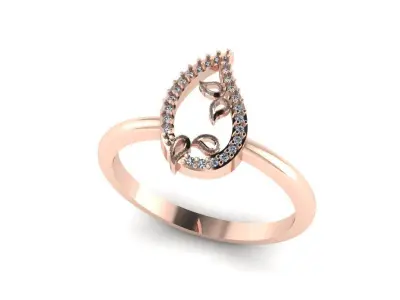 Jewelry Diamond Ring 3D Print Model  3D print model 12