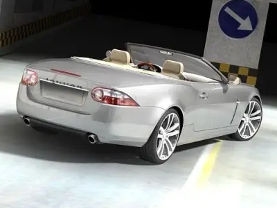 Jaguar xk 2007 cabrio 3D model