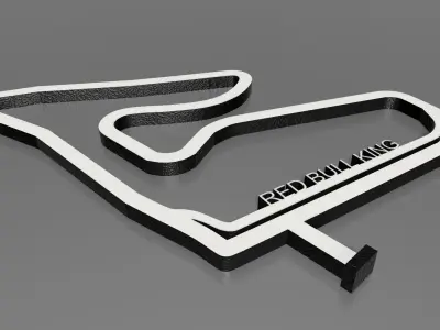 F1 Red Bull King Race Track STL OBJ FBX File  3D print model