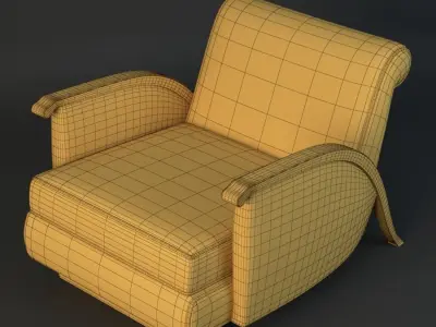 Jacques Emile Ruhlmann Chair 3D model