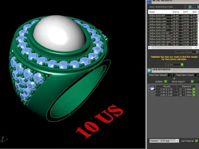 Luxury Men Rings Designs 5MR013 3D print model