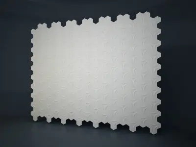 03 PUZZLE PATTERN WALL 3D model