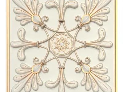 Decorative panels - Set 7 3D model