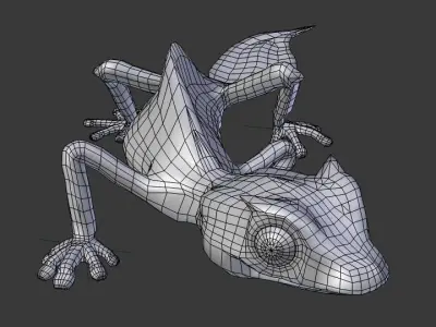 Satanic leaf gecko 3D model