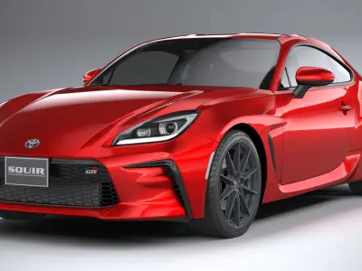 Toyota GR 86 2022 LowPoly 3D model